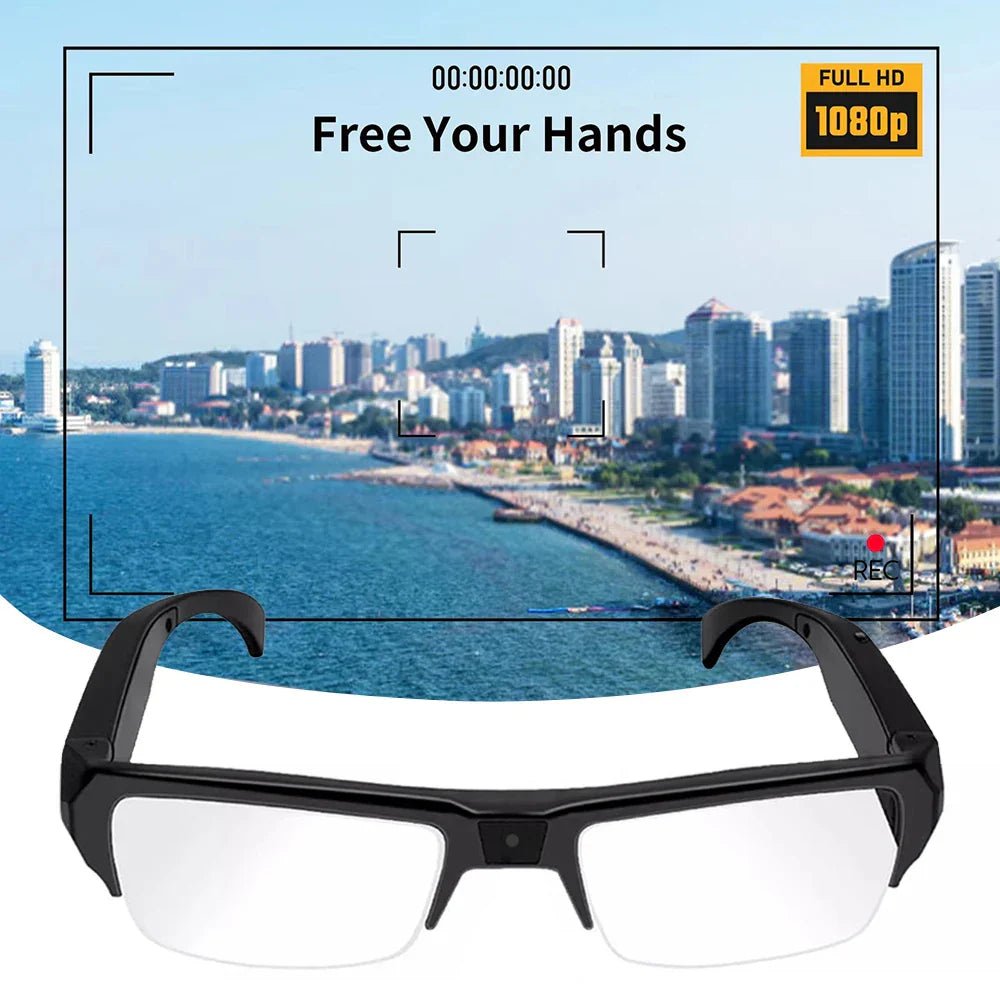 1080P HD Mini Camera Glasses Wearable DVR Video Recorder Black - Khan